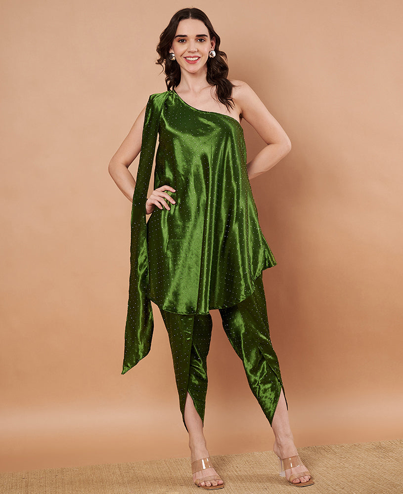 Green Siroski Cord Set