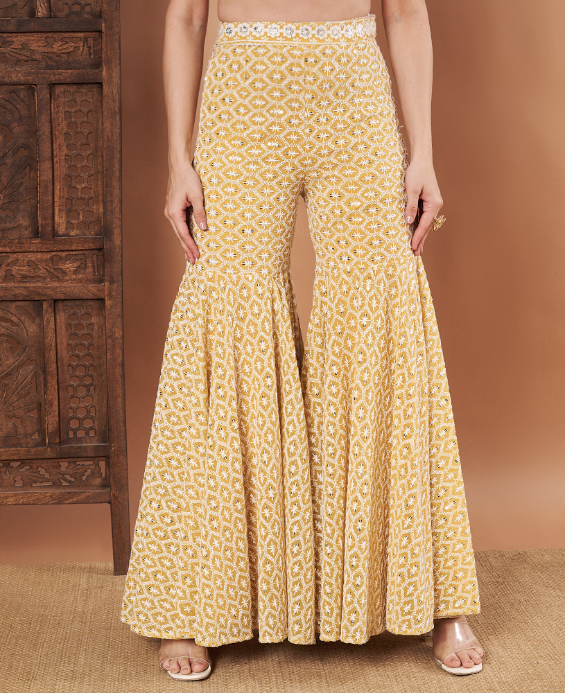 Yellow Chandani Cordset Sharara