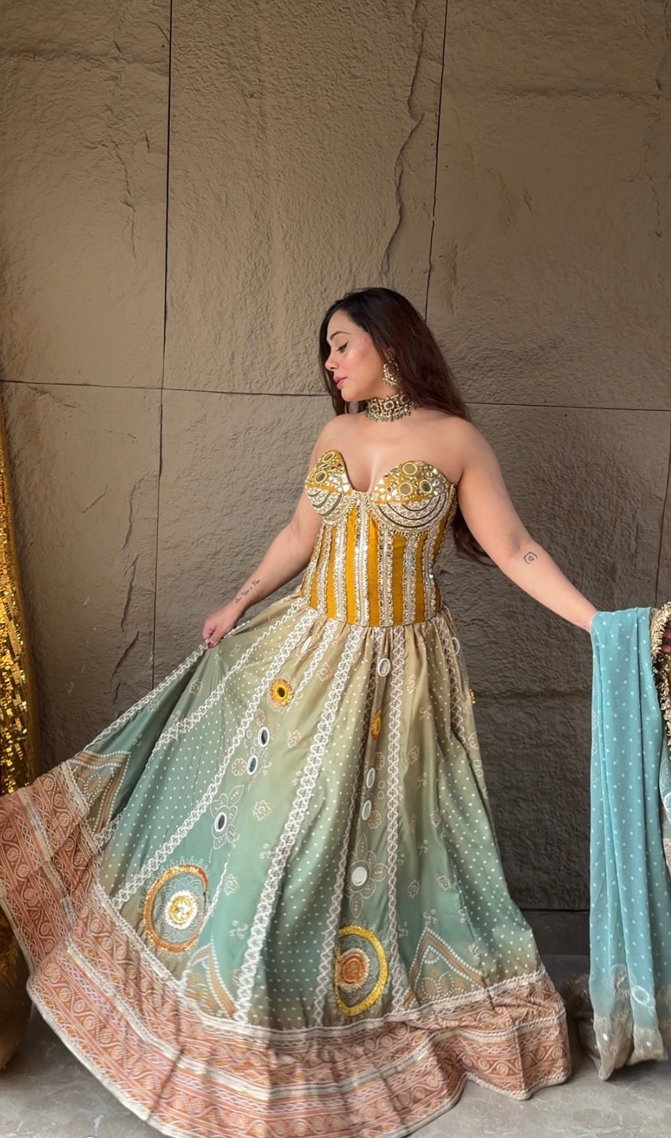 Pickling Pistachio Corset Leganga