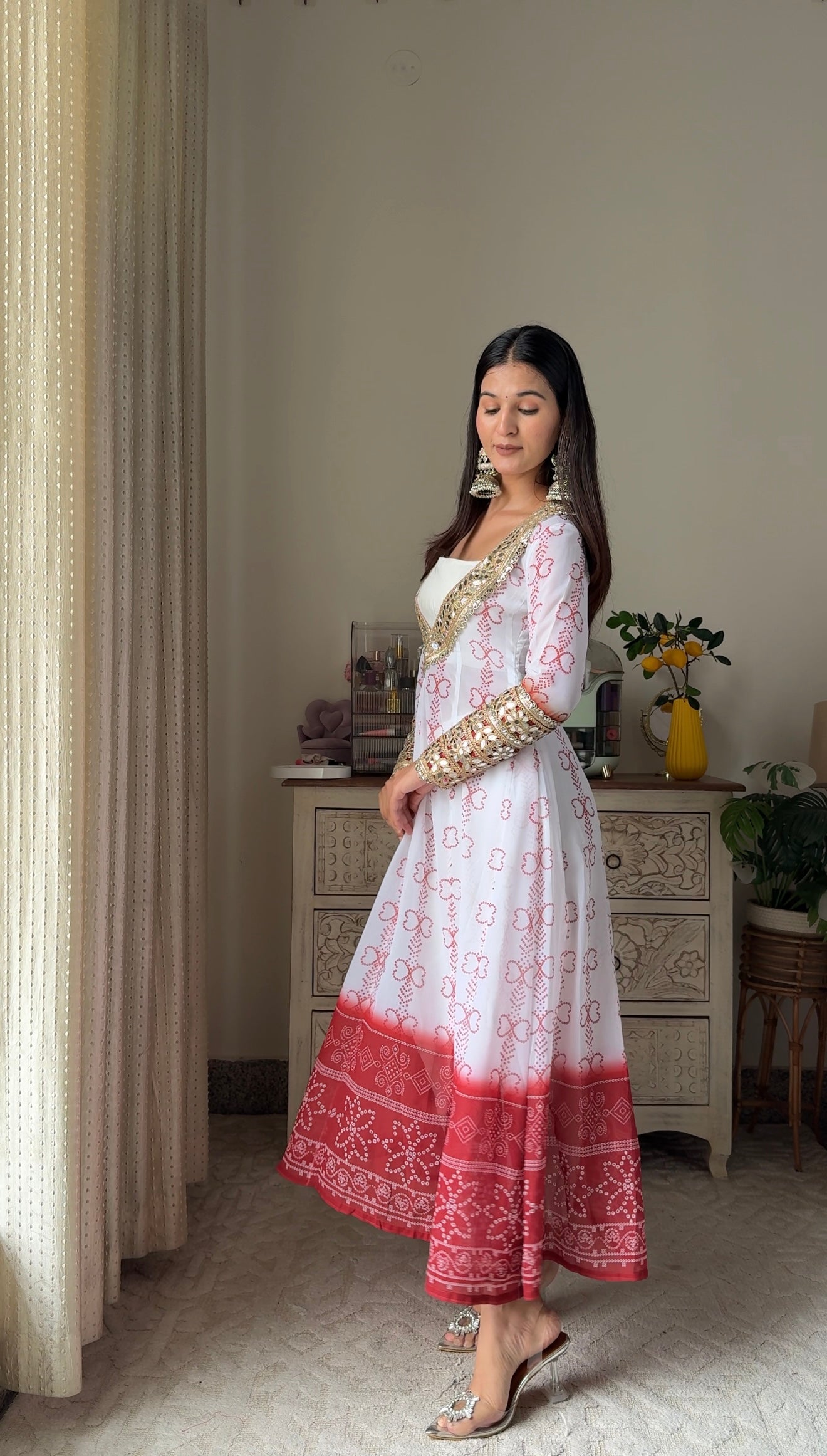 Laal Gulab Mirror Kurta Pant