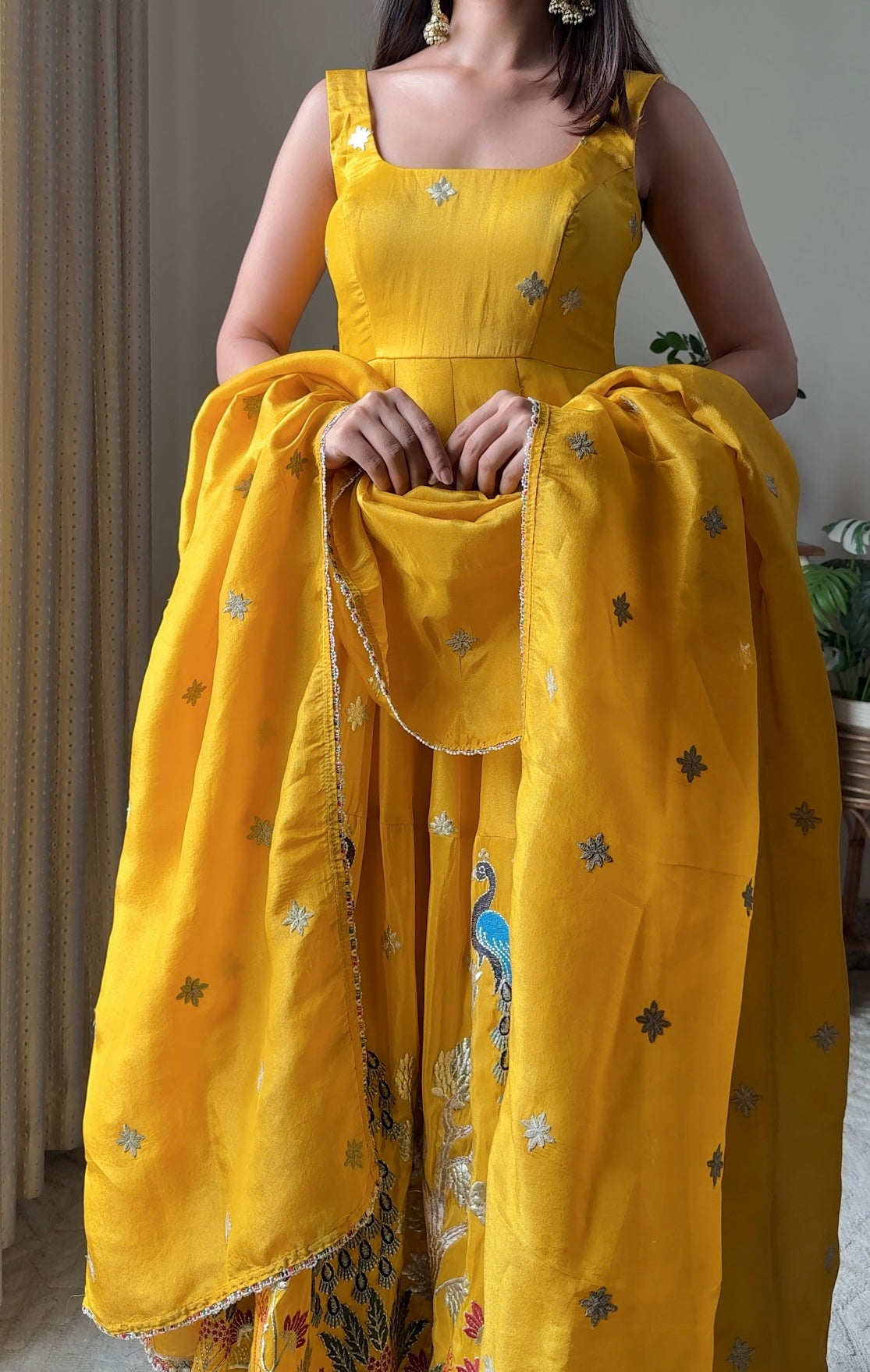 Surajmukhi Peacock Anarkali