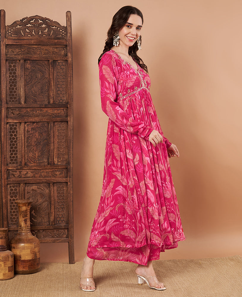 Rose Digital Kurta Plazzo
