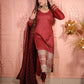 Holly Rose Silk Kurta with Dupatta