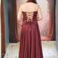 Wine Whimsy Draped Skirt Set
