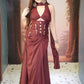 Wine Whimsy Draped Skirt Set