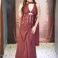 Wine Whimsy Draped Skirt Set