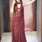 Wine Whimsy Draped Skirt Set