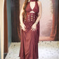 Wine Whimsy Draped Skirt Set