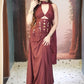 Wine Whimsy Draped Skirt Set