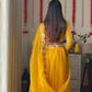 Saffron Gold Amber Lehanga Dupatta
