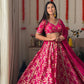 Rani Pink Blossom Lehanga Blouse Dupatta