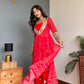 Red Lotus Mirror Kurta Pant