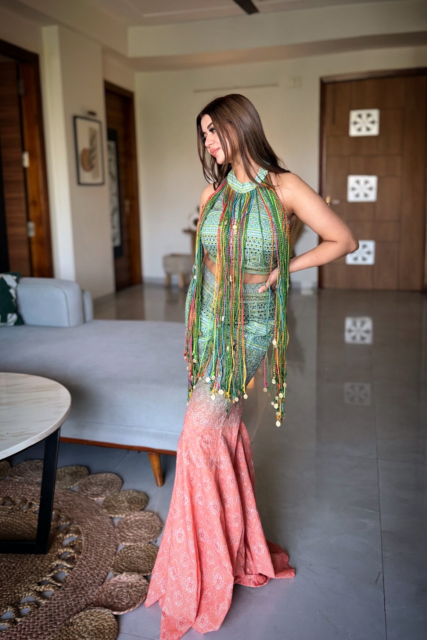Rangrez Tassel Drape Set