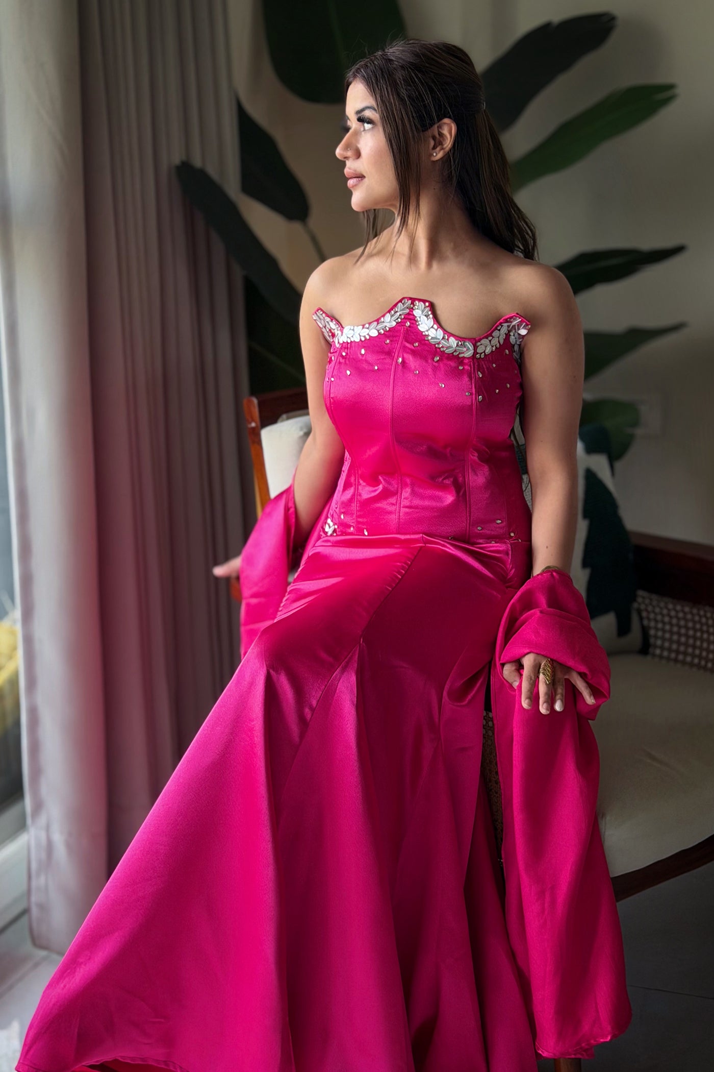 Rose Mirage Corset Set