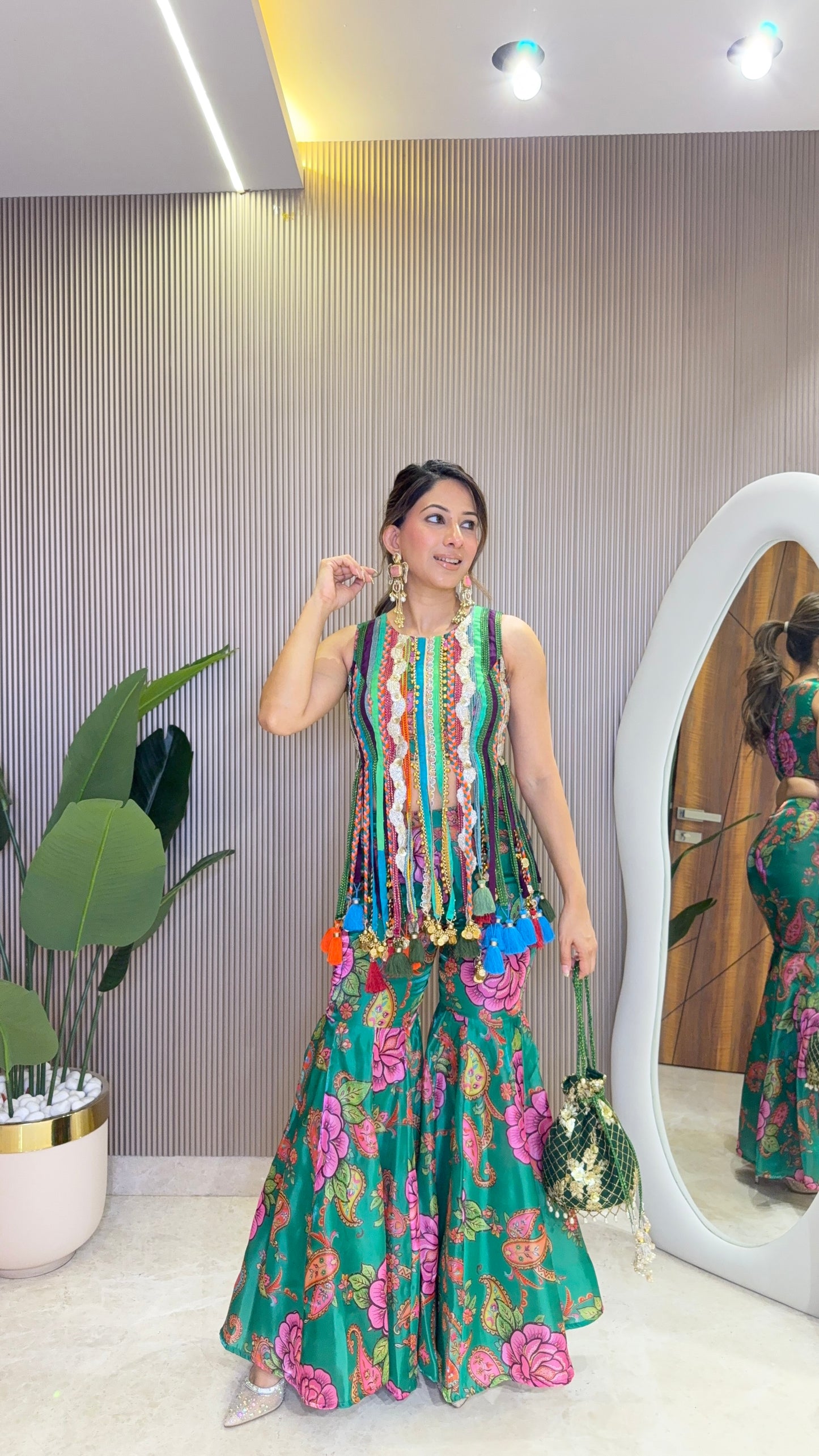 Carnival Bloom Tassel Co-ord Set