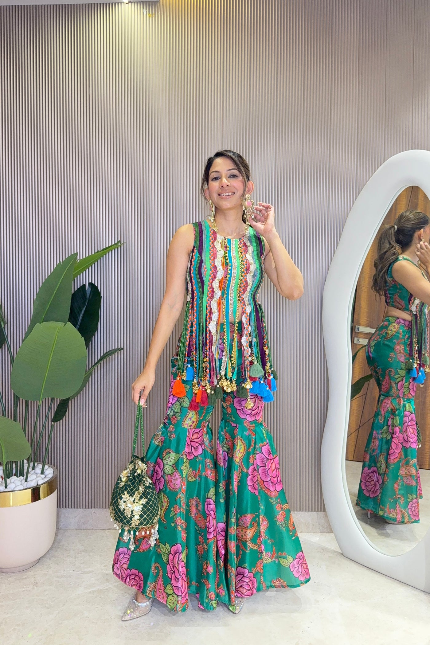 Carnival Bloom Tassel Co-ord Set