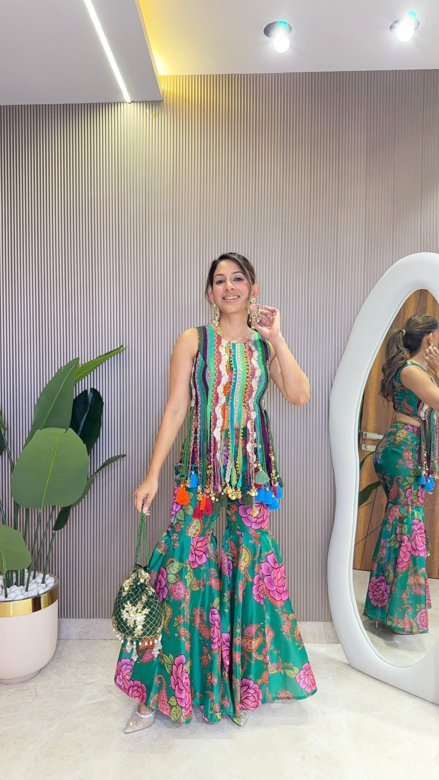 Carnival Bloom Tassel Co-ord Set
