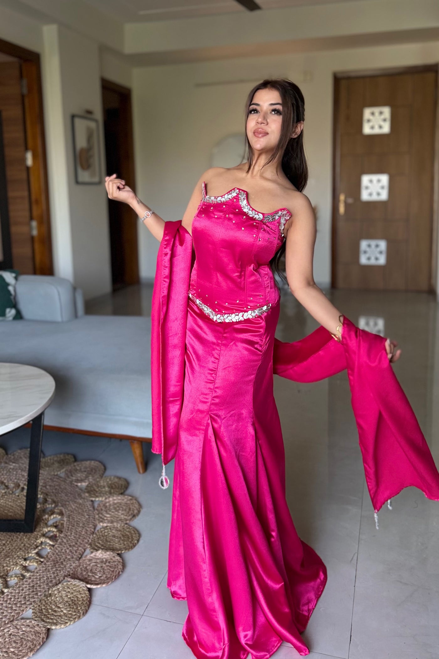Rose Mirage Corset Set