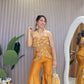 Marigold Muse Corset & Flared Pants Set