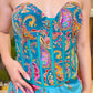 Paisley Garden Corset Ensemble