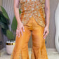 Marigold Muse Corset & Flared Pants Set