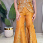 Marigold Muse Corset & Flared Pants Set