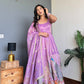 Lilac Purple Peacock Anarkali