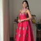 Orchid Flower Anarkali