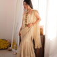 Champagne Grace Golden Foil Fish-Cut Skirt Set