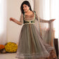 Zohra Earth Luxe Silk Jacket Anarkali Set