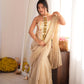 Champagne Grace Golden Foil Fish-Cut Skirt Set
