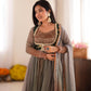 Zohra Earth Luxe Silk Jacket Anarkali Set