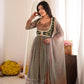 Zohra Earth Luxe Silk Jacket Anarkali Set