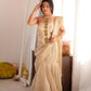 Champagne Grace Golden Foil Fish-Cut Skirt Set