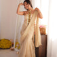 Champagne Grace Golden Foil Fish-Cut Skirt Set