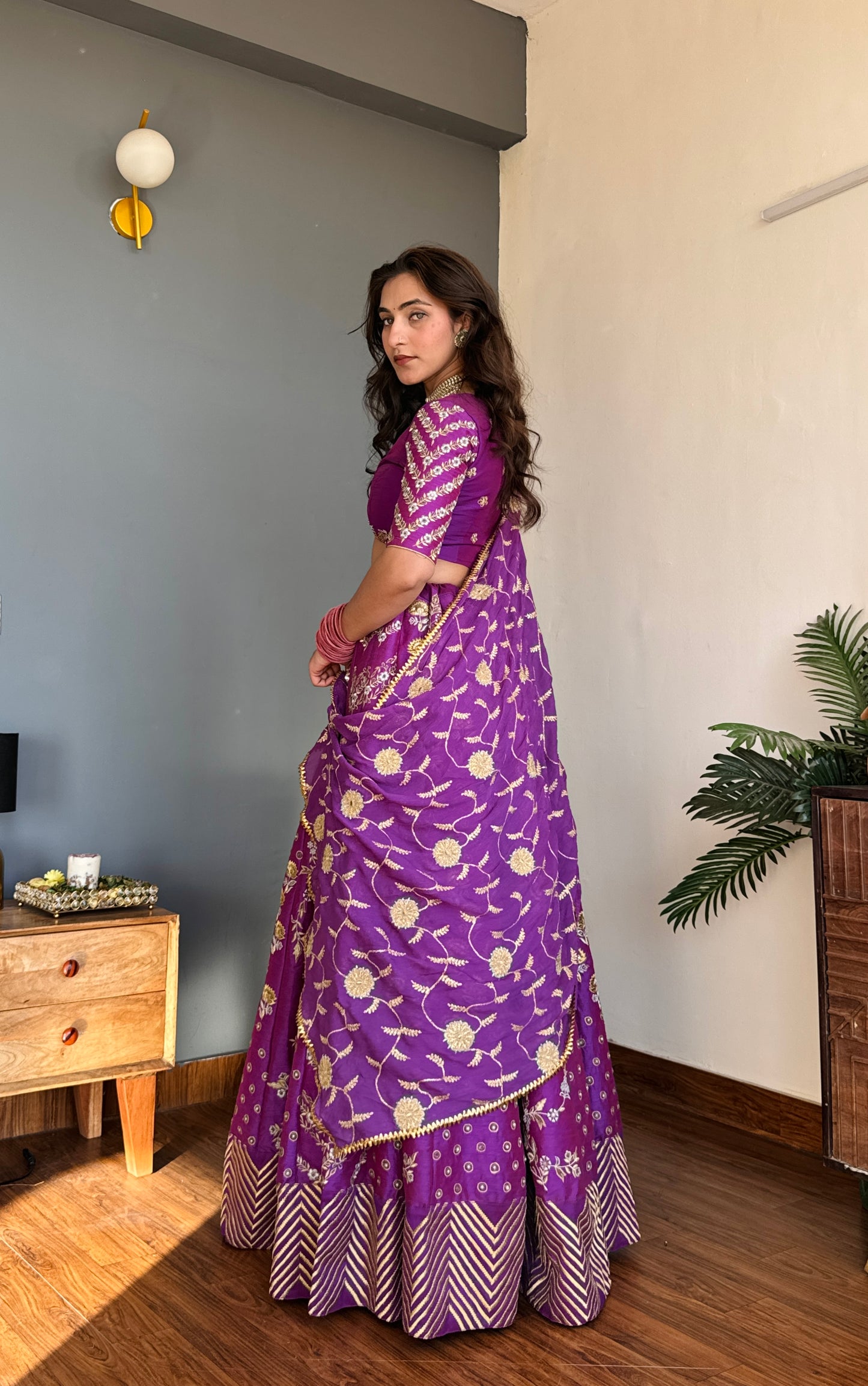 Jamuni Jaal Lehenga Set