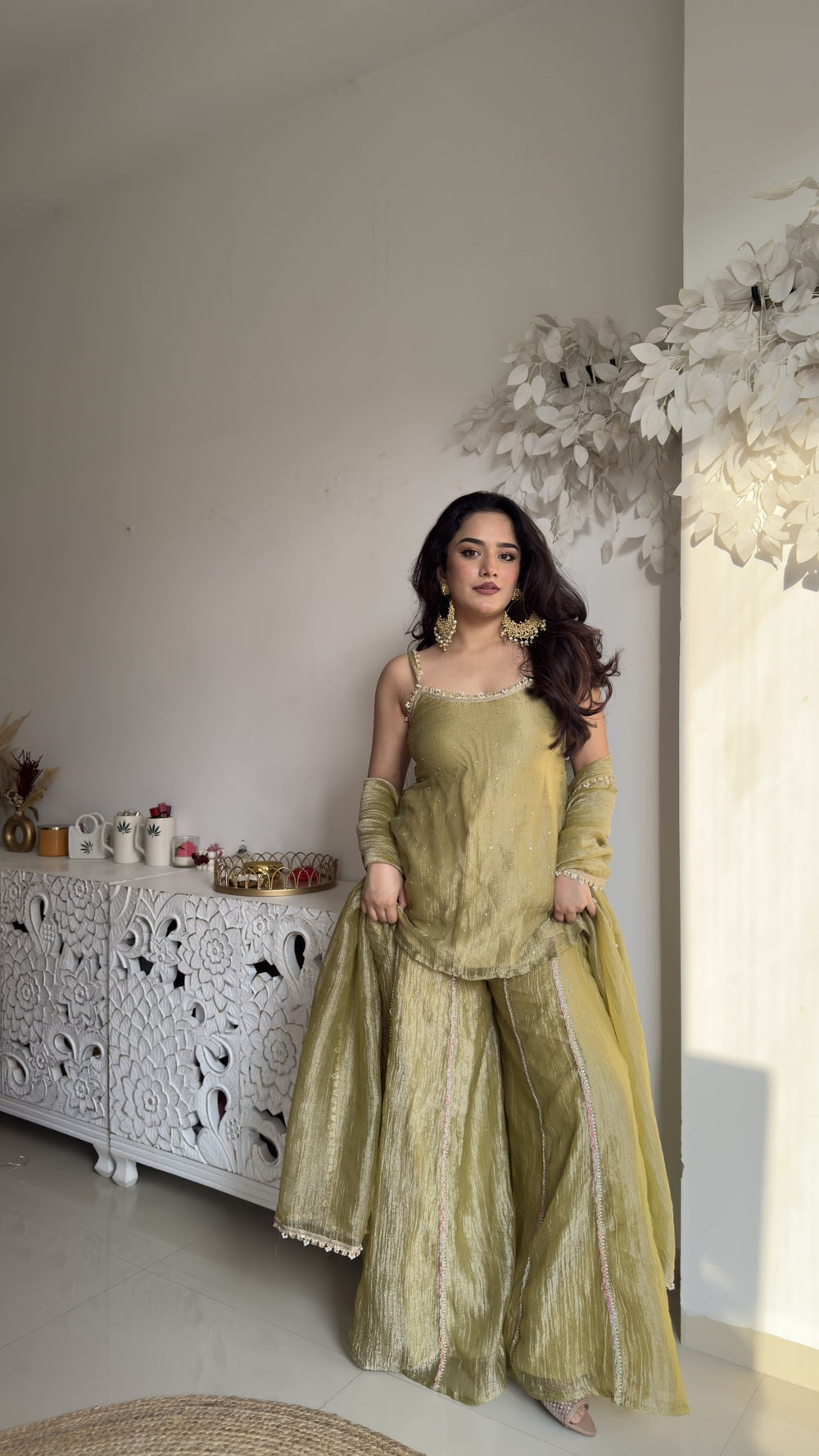 Seaweed Pickle Kurta Plazzo Set