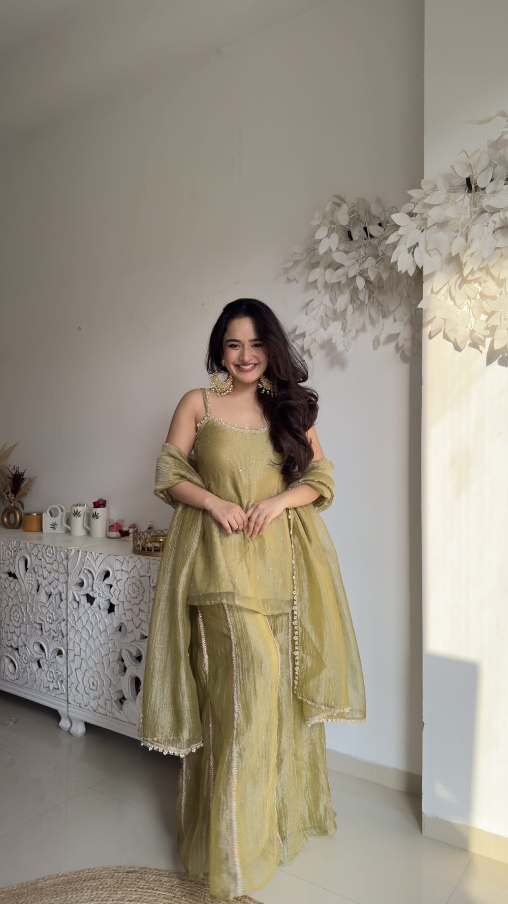 Seaweed Pickle Kurta Plazzo Set