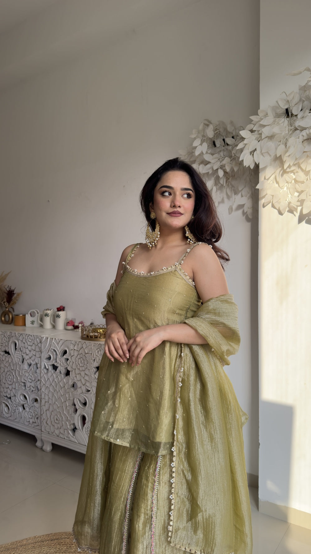 Seaweed Pickle Kurta Plazzo Set