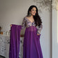 Plum Rose Anarkali
