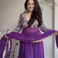 Plum Rose Anarkali
