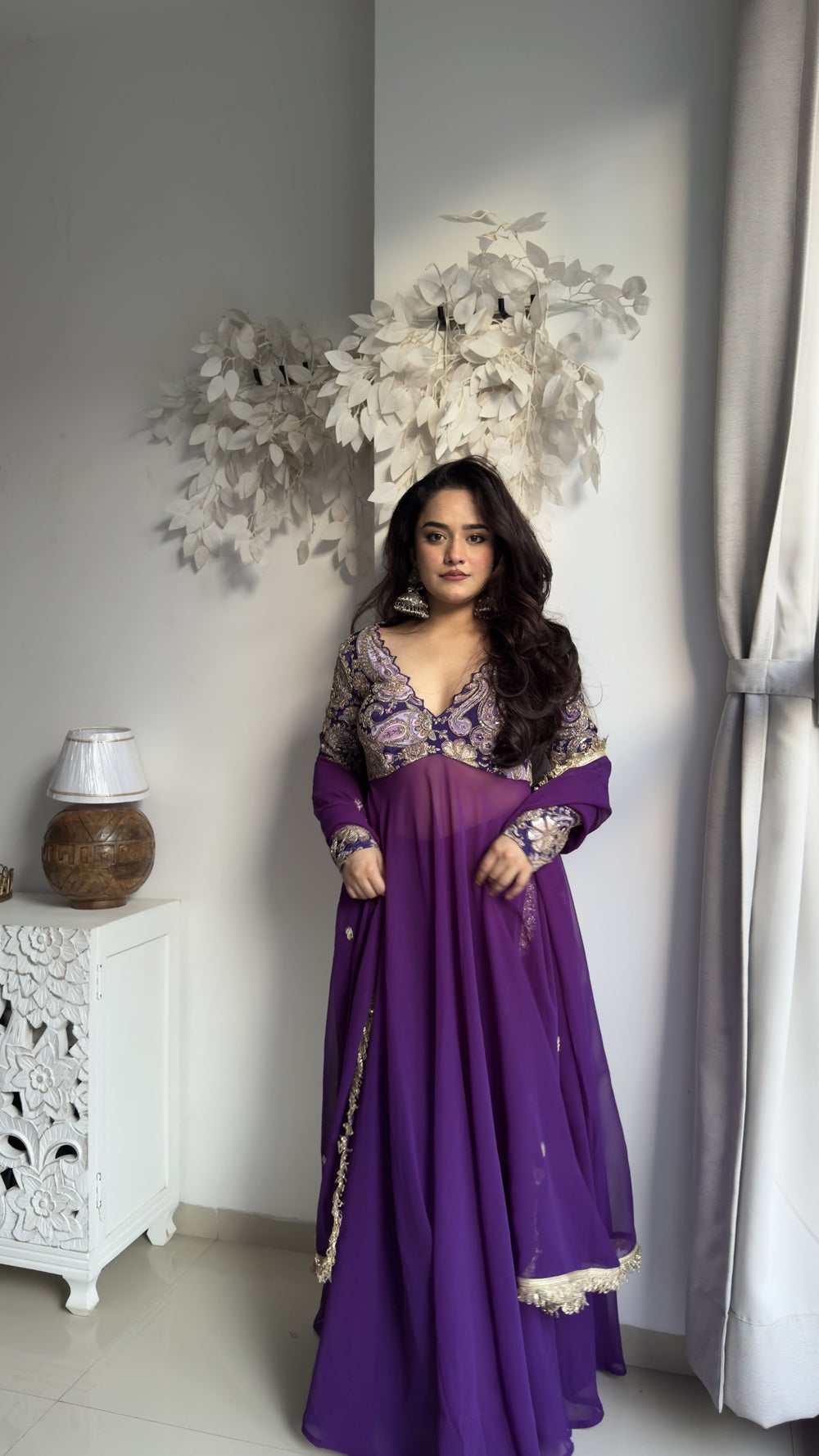 Plum Rose Anarkali