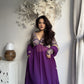 Plum Rose Anarkali