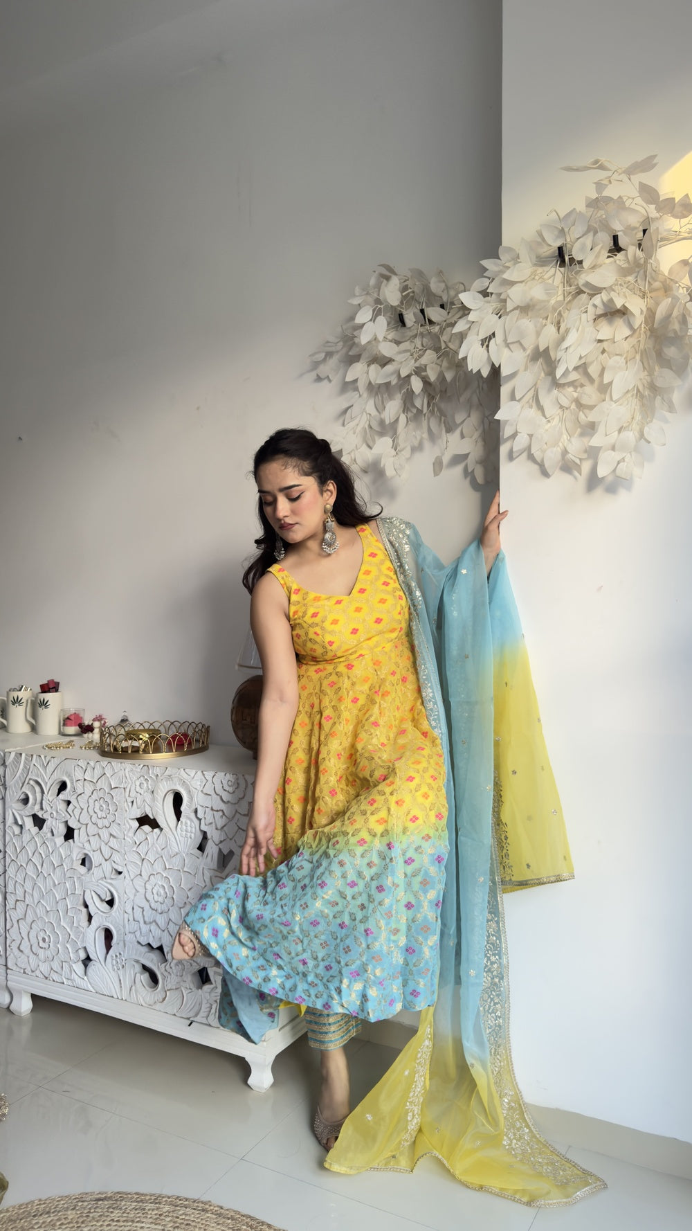 Lemon Berry Anarkali