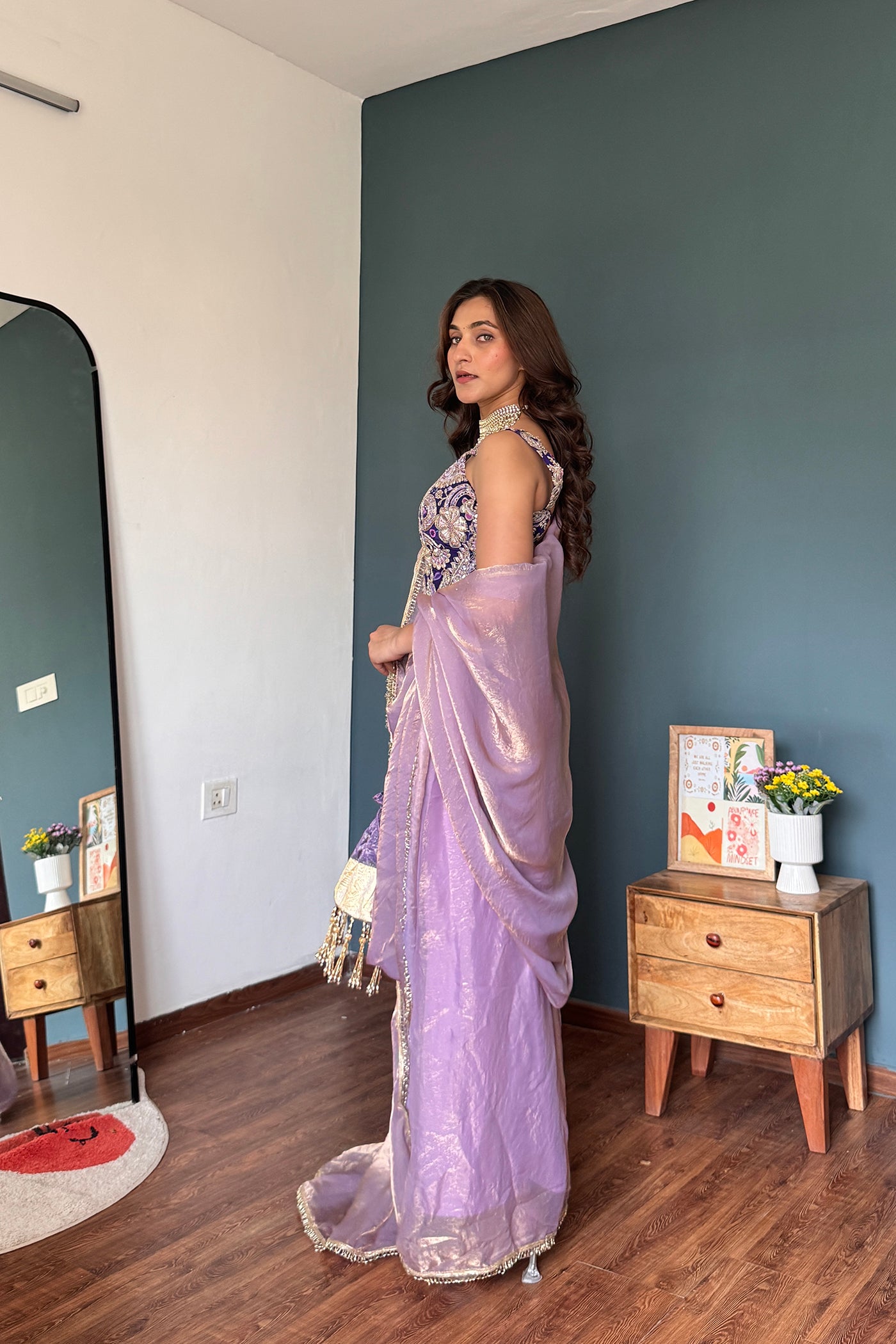 Moonmist Drape Corset Saree