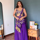 Violet Veda Draped Skirt Set
