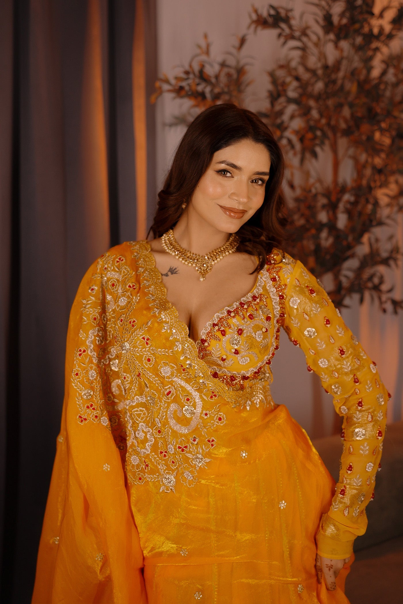 Surya Noor Chiffon Lehenga Set