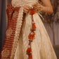 Ivory Maroon Ombre Zari Lehenga Set
