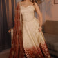 Ivory Maroon Ombre Zari Lehenga Set