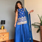 Neela Gold Sharara Kurta with Dupatta